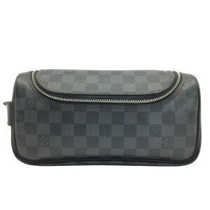 Louis Vuitton Toilette Pouch Damier Graphite Black Shoulder Bag